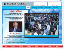 Tablet Screenshot of primebankfoundation.org